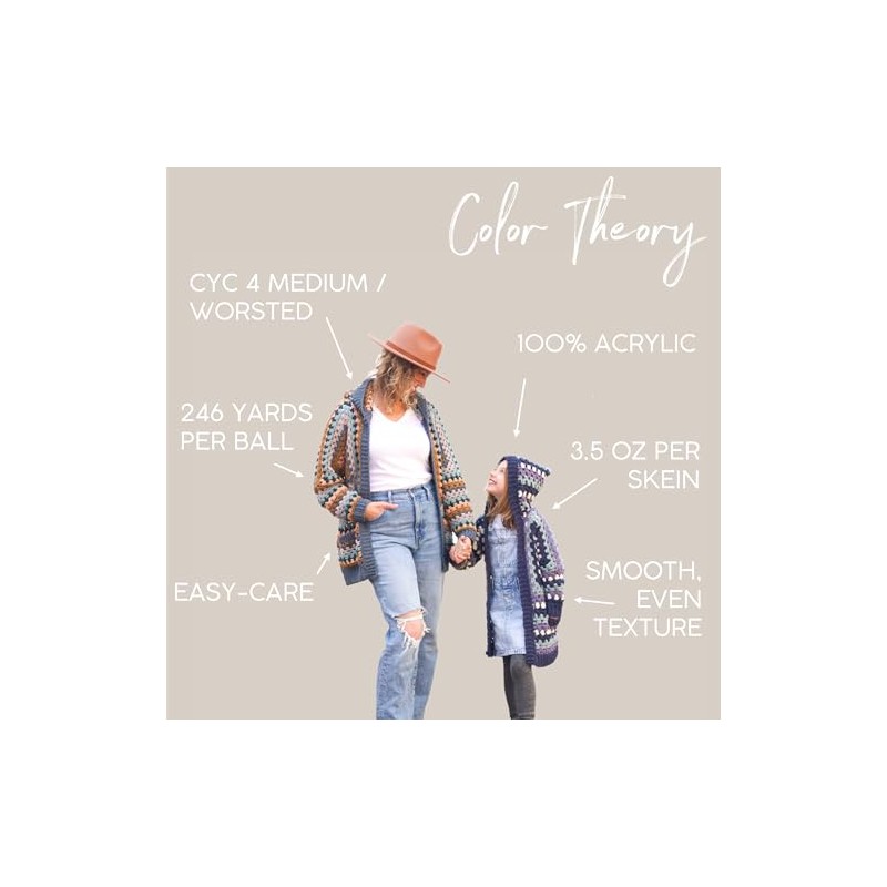 (3 Pack) Lion Brand Yarn Two of Wands: Color Theory