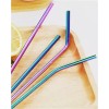 Veraly Set 4 Popotes Tornasol Acero Inoxidable Ecológicos 30oz Full