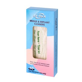 Easy-to-Use Sponge Floss for Cleaning of Implants Bridges with Stiff Plastic Ends and Sponge Floss Oral Hygiene (1)