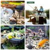 Lewisia 8W Solar Pond Aerator with Built-in 2400mAh Battery Backup,