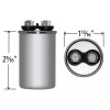 JARD 50 uf MFD 370 VAC ROUND Capacitor 12725 Replaces
