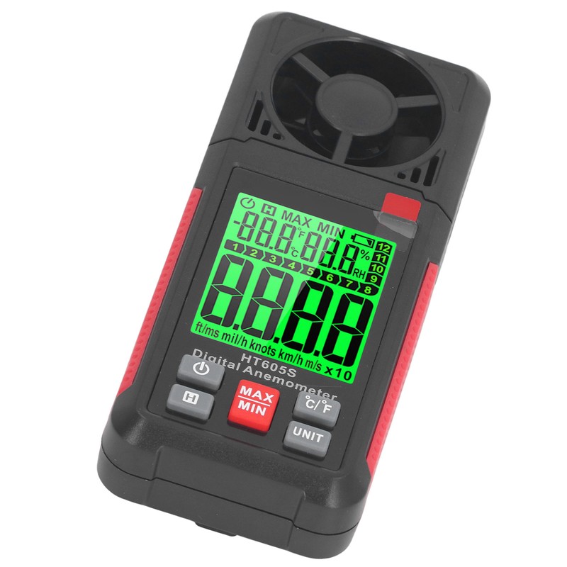 Digital Anemometer High Accuracy 2.26 Inch LCD Screen Thermal Handheld