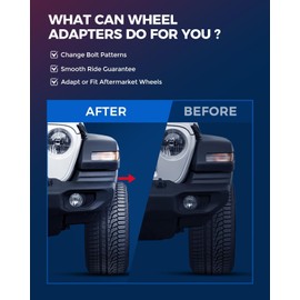 KAX 6x139.7 to 6x135 Wheel Adapters,1.5 inch 6 Lug Centric Wheel Adapters (Changes Bolt Pattern) fit for Silverado 1500, 1500, Sierra 1500, Tahoe, K1500, with M14x1.5 Studs 108mm Hub Bore,4pcs