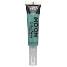 Moon Creations Face & Body Paint with Brush Applicator - 15ml - Turquoise