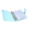 A6 PU Notebook Binder with Transparent Card Pocket Magnet Clasp