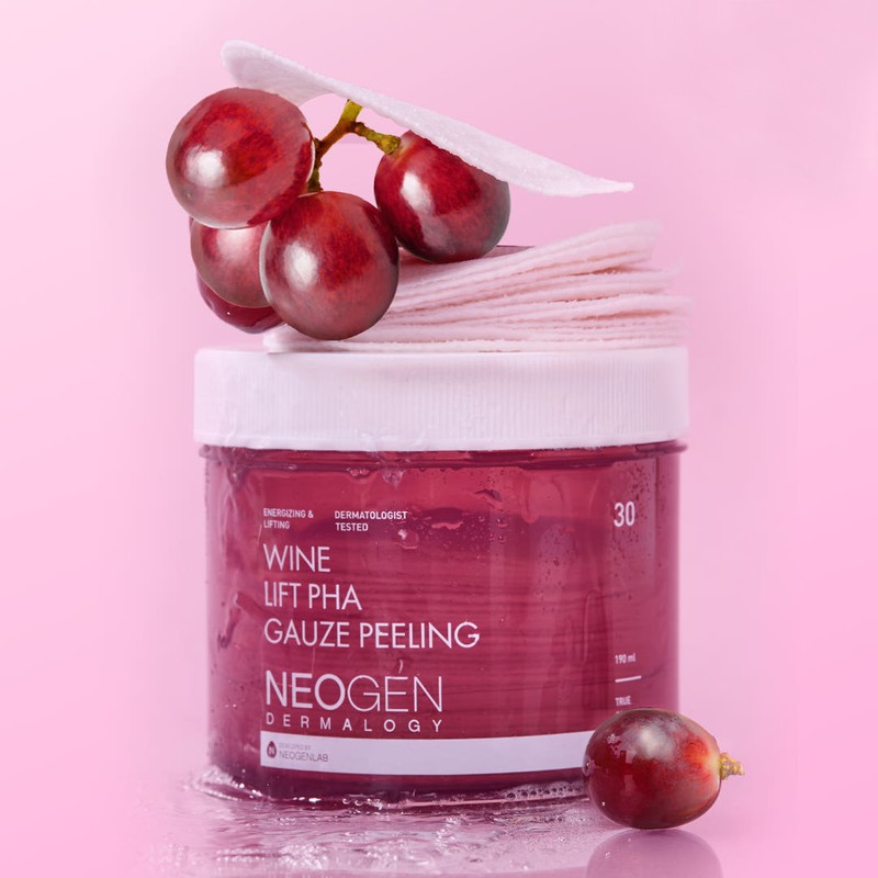 Neogen Paha Gauze Peeling Pad 190ml Wine Elasticity, 30 sheets,