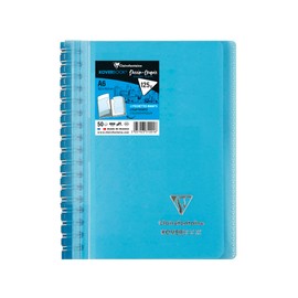 Clairefontaine Koverbook 331201C Sketch Pad Double Spiral Bound DIN A6 50 Sheets Blank White 125 g Assorted Colours Pack of 1