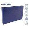 Better Office Products 7 Ring Executive Check Binder with Zipper