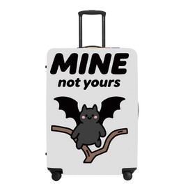 THISFIND Cute Mine NOT YOURS Luggage Cover Set, Cartoon Bat Print Waterproof Suitcase Protector, Travel Accessories ch
