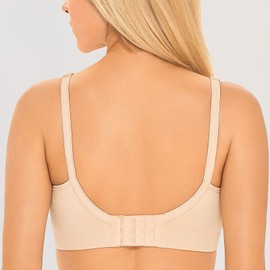 Gratlin Women's Seamless Maternity Nursing Sleep Bra Support Removable Padded Wireless Breastfeeding Bras Beige Large - (38D, 38DD, 40B, 40C)
