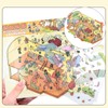 4 Sets 3D Fun Big Size House Scenes Stickers with