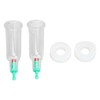 2pcs Finger Cupping Therapy Cups with Silicone Flat Elbow Rings