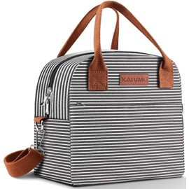 KATUMO Lunch Bag Insulated Tote Bag Reusable Lunch Box with Removable Shoulder Strap Thermal Cooler Bag for Kids and Adult, Ideal for Work/School/Outdoor Activity