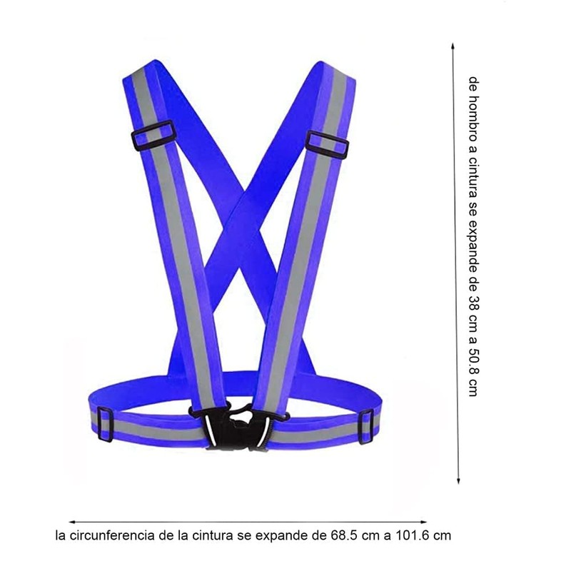 CHENGBAO Juego de 2 Piezas Chaleco Reflejante，Bandas de Reflectante，Ciclismo Nocturno