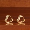 14K Gold Plated Heart Earrings Small Hoop Earrings for Women