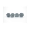 100 piezas de pompones para manualidades color gris de 0.75