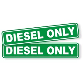 Unbranded/Generic (Pair) DIESEL ONLY Vinyl Stickers - Decals - Labels Safety Truck Oil Gas Fuel 2x