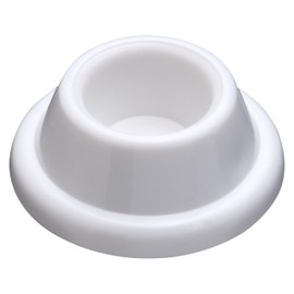 National Hardware N215-897 V237 Wall Door Stops in White, 2 pack