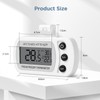 AiQlnu Fridge Thermometer, Magnetic Digital Freezer Thermometer, Kitchen Thermometer with