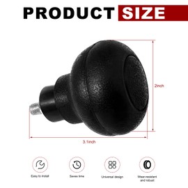 MTRPS Steering Wheel Spinner, Non-Slip Steering Wheel Knob Turning Aid Ball with 8mm Screw, Vehicle Power Handle Turning Control Spinner for Cars Trucks Tractors Forklifts