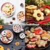 Cookie Cutter,12 PCS Heart Star Circle Flower Shaped Stainless Steel