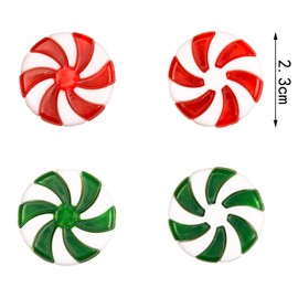 XNHIU 48 Pieces Christmas Candies Decor Red and Green Candy Hanging Ornaments Christmas Tree Hanging Ornaments (48)