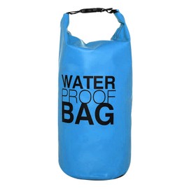 DonDon Dry Bag Waterproof Bag 2L, 5L, 10L, 15L, 20L, 30L Pack Sack Bag with Shoulder Strap - Light Blue 5 Litres