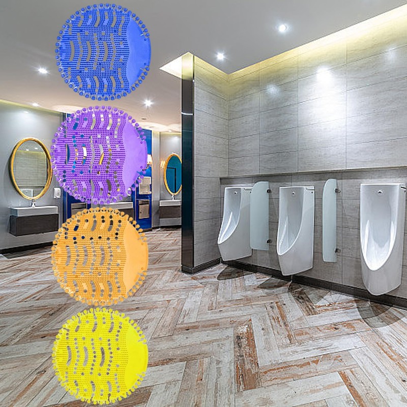 SUQ 12PCS Urinal Screen Deodorizer, Splash Mats, Urinal Screen Deodorizer