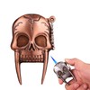 HSSFAF Skull Lighter,Cool with Adjustable Flame Lighter,Refillable Butane Windproof Lighter,Metal