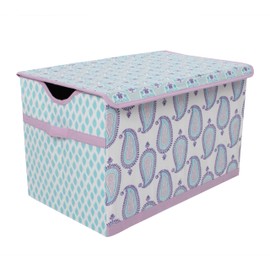Bacati -Toy Chest Paisley Isabella Purple/Lilac/Aqua Girls