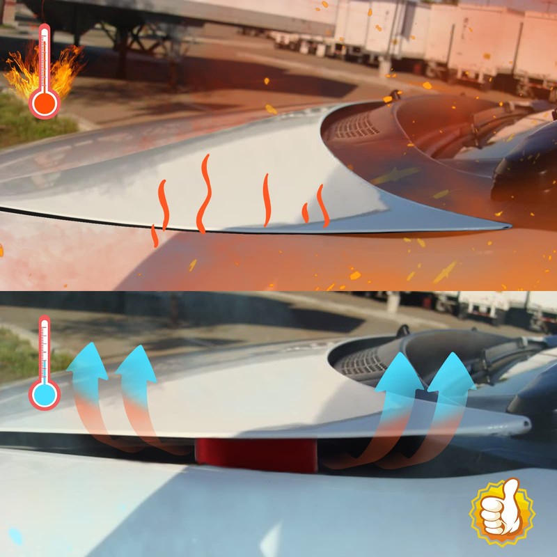 YESHMA Front Hood Vent Space Riser Spacer Modification Kit, Hood