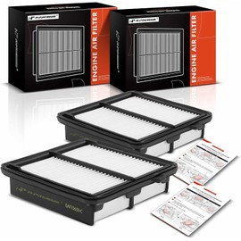 A-Premium Juego de 2 Filtros de Aire de Motor para Honda Fit 2009-2014, L4 1.5L, Panel Rígido, Reemplazo #17220RB6Z00