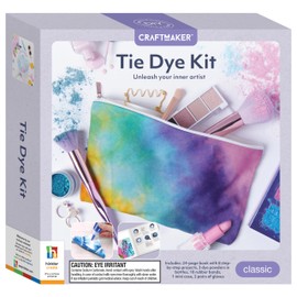 Craft Maker Tie Dye Kit - DIY Tie-Dye Projects for Kids - Paints and Bandana Included - Easy-to-Follow Patterns - Creative Arts and Crafts