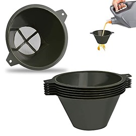 Worldity Paint Strainer, 100mm Plastic Paint Filter with Fine Nylon Mesh, Reusable Paint Strainers for Filter Oil, Water Based Oil Paints, Food Residue(6pcs)