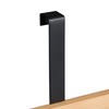 Relaxdays Door Coat Rack 4 Hooks Hook Rack for 2