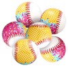 Civaner 6 Pcs Ice Cream Drip Baseball Themed Beach Ball