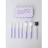 DAISO Tin Case Mini Brush Set of 7