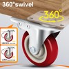 Caster Wheels 4 Inch, Heavy Duty Caster Set of 4,
