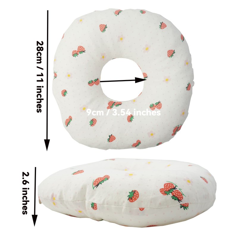 Ear Piercing Pillow for Side Sleepers With Ear Hole, 11"