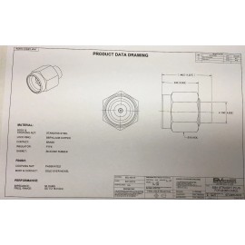 SV Microwave SMA Male Plug Straight Solder -.085" Semi-Rigid Cable Connector, Delta