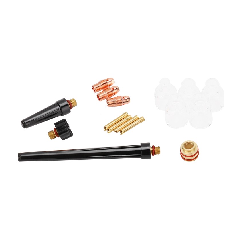Welding Torch Accessories Kit Glass Cup Nozzle Brass Consumables for