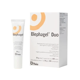BlephaGel Duo Preservative-Free Eyelid Cleansing Gel - Gentle Eye Care, Cooling & Soothing Gel Cleanser with Soft Wipes, Ideal for Sensitive Skin, For Daily Eyelid & Eyelash Hygiene - 30g & 100 Wipes