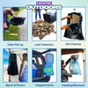 Portable Trash Bag Holder Stand For 20-33+ Gallon Liners 16x17in