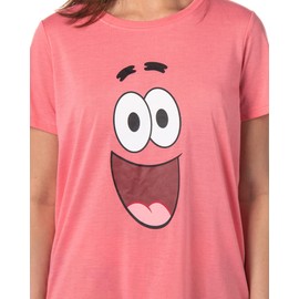 Nickelodeon Womens' SpongeBob SquarePants Patrick Star Sleep Pajama Set (Small) Multicolored