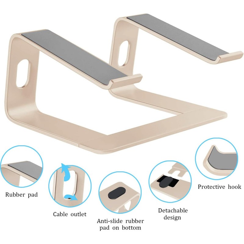 Orionstar Laptop Stand Aluminum Laptop Riser Compatible with Apple Mac