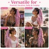 Elastic Dread Ponytail, Boho Braided Ponytail Extension with Elastic Hair