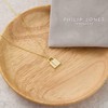 Philip Jones Gold Plated Padlock Necklace Created with Zircondia® Crystals