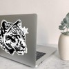 Large 210mm 'Snow Leopard' Permanent Sticker Decal for Cars/Windows/Bins/Walls etc
