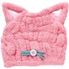 dilib Kids Cute Cat Towel Cap Dry Cap Hair Turban
