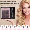 KISSXIAOYA Eyelash Extensions, DIY Custom Cluster Eyelash Tool Set (144